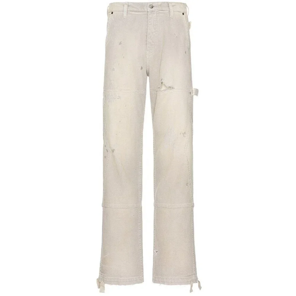 RHUDE Reza Double Knee Pants in Elephant Small New Mens Denim Jeans Trousers